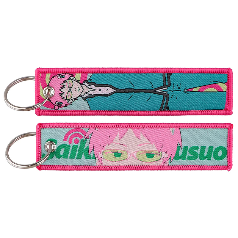 "Psychic Pink" Embroidered Keychain