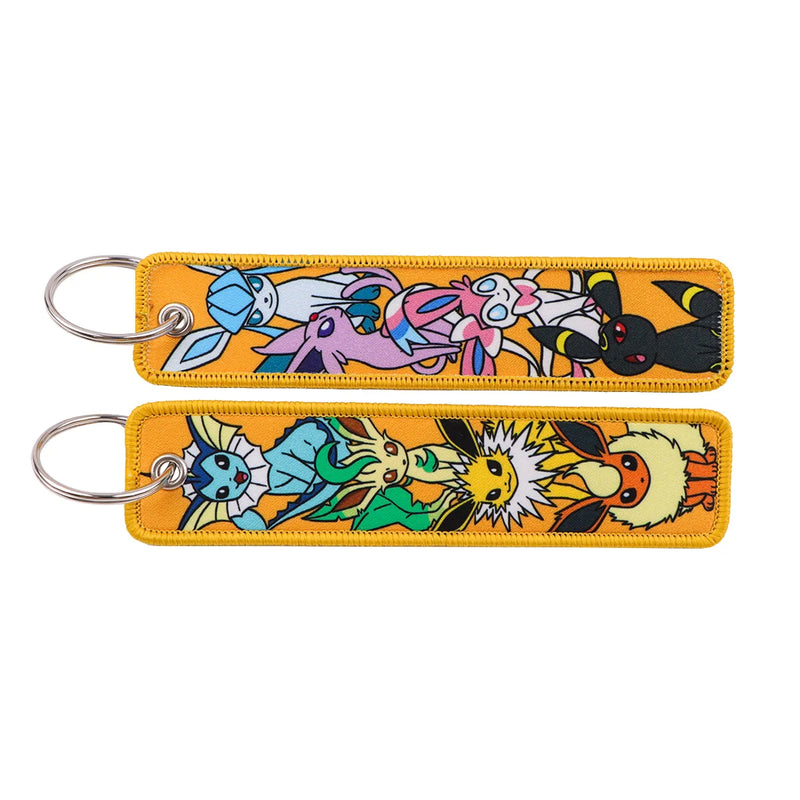 "Evolution Family" Embroidered Keychain