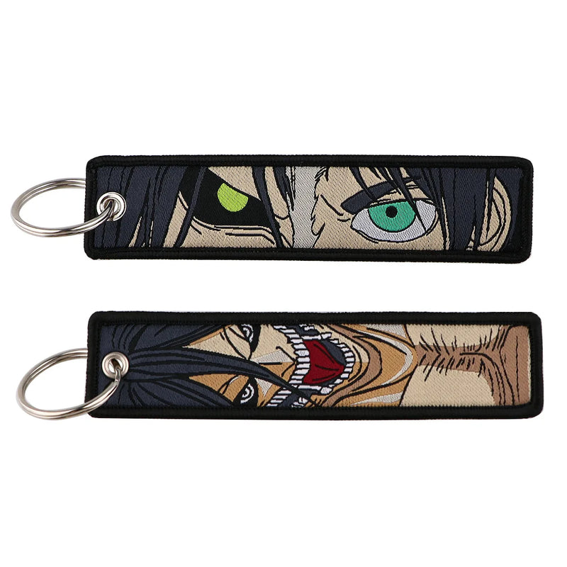 "Titan Rage" Embroidered Keychain