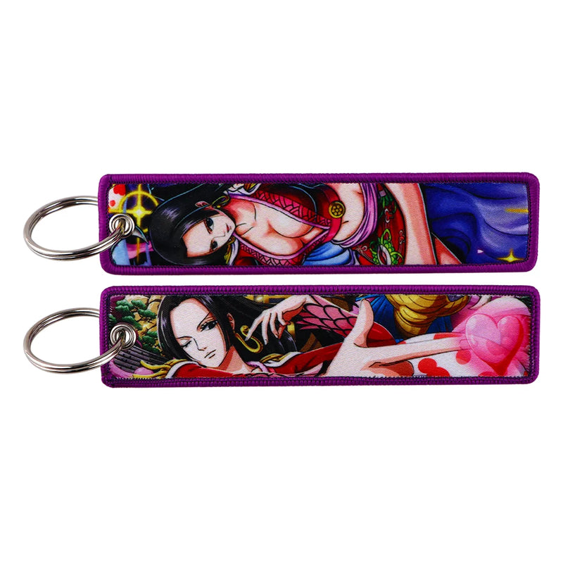 "Royal Bloom" Embroidered Keychain