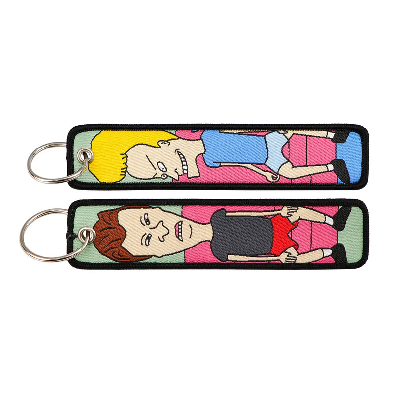 "Couch Slackers" Embroidered Keychain