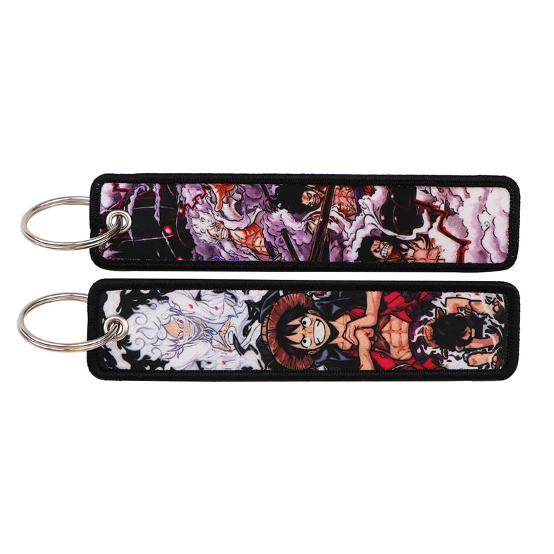 "Ink Chaos" Embroidered Keychain