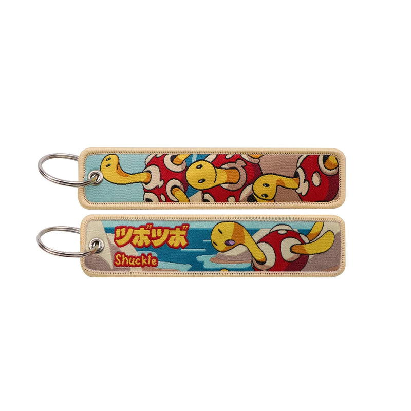 "Berry Shell" Embroidered Keychain