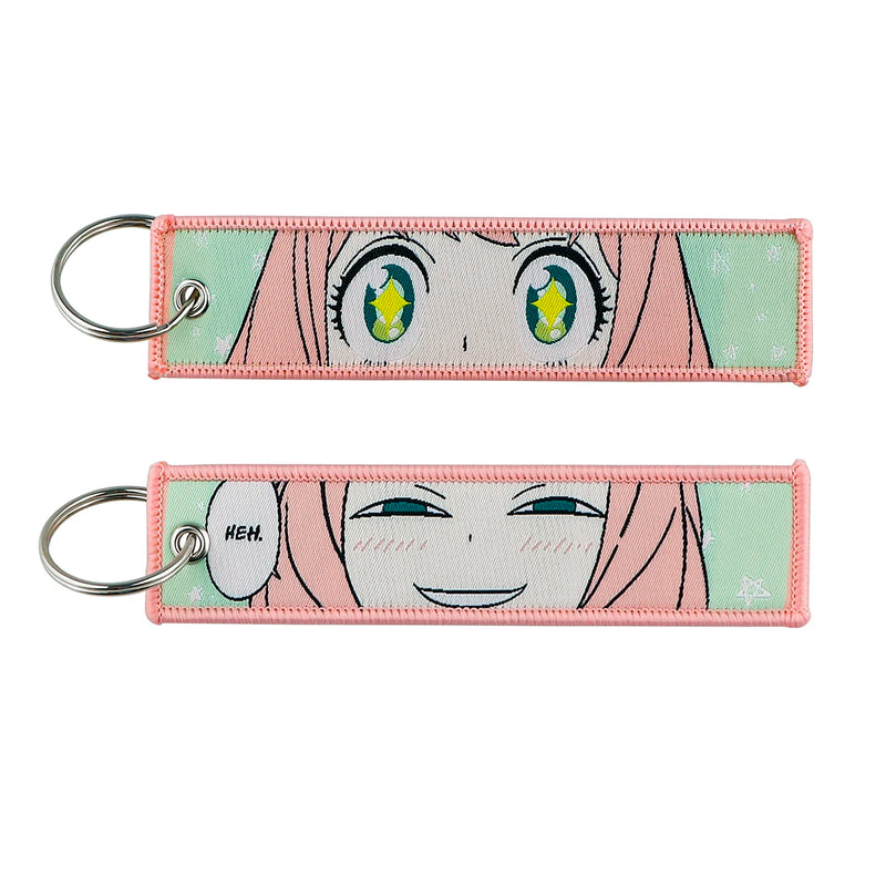 "Smug Stars" Embroidered Keychain