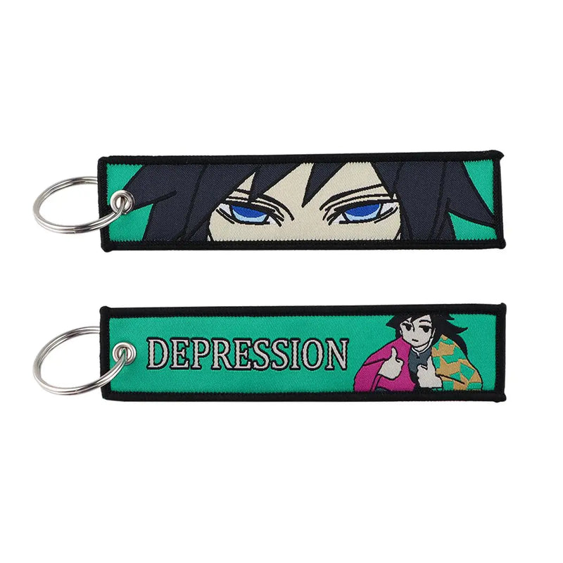 "Calm Waters" Embroidered Keychain
