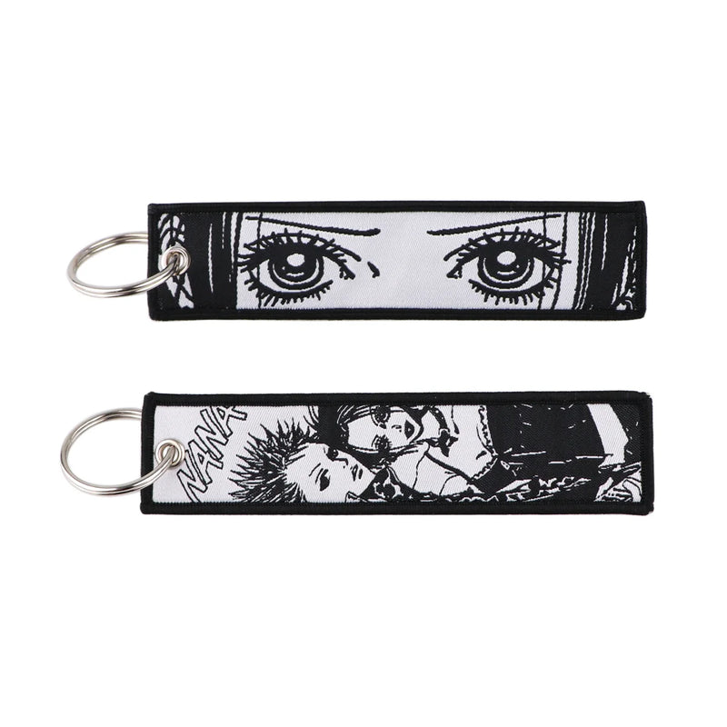"Punk Stare" Embroidered Keychain