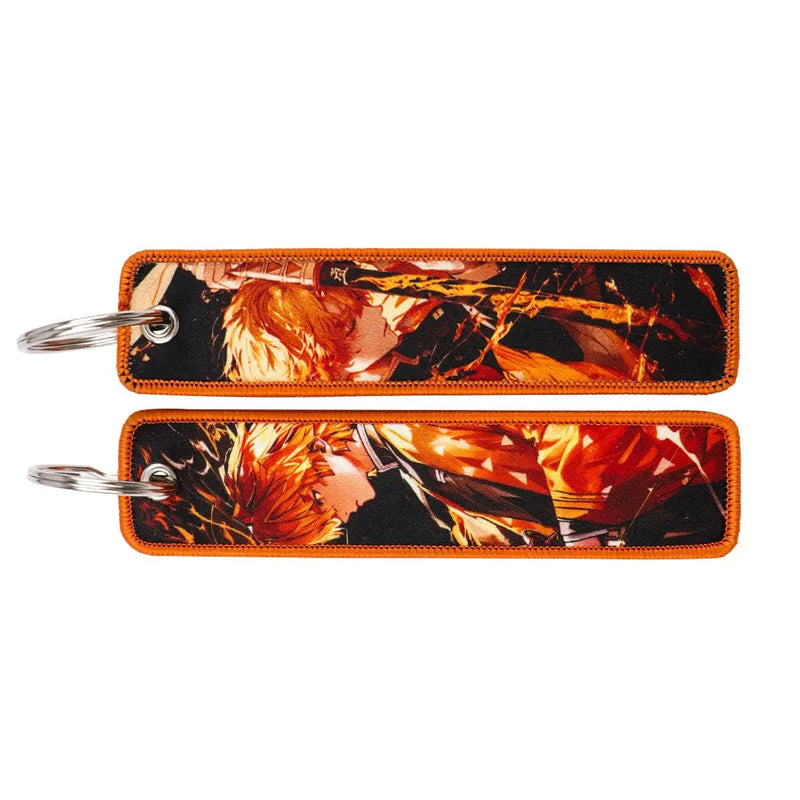"Flame Breath" Embroidered Keychain