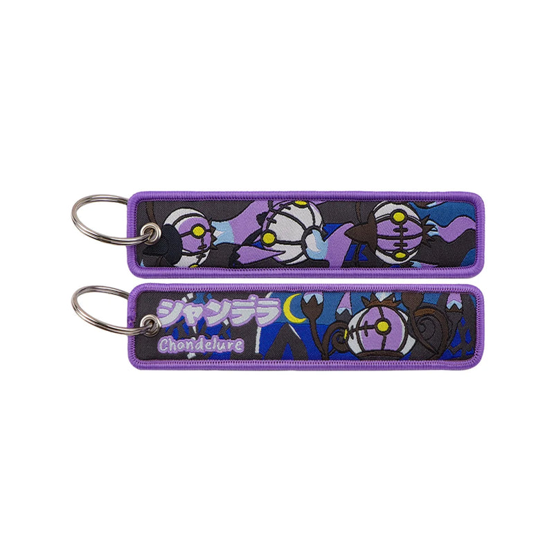 "Ghost Chandelier" Embroidered Keychain