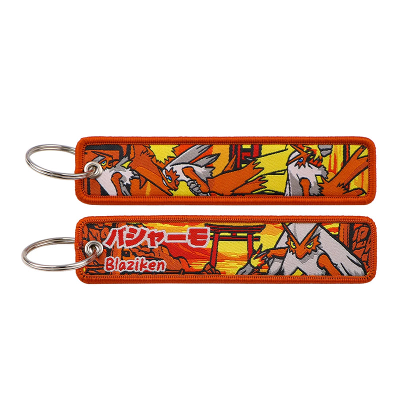 "Blaze Kicker" Embroidered Keychain