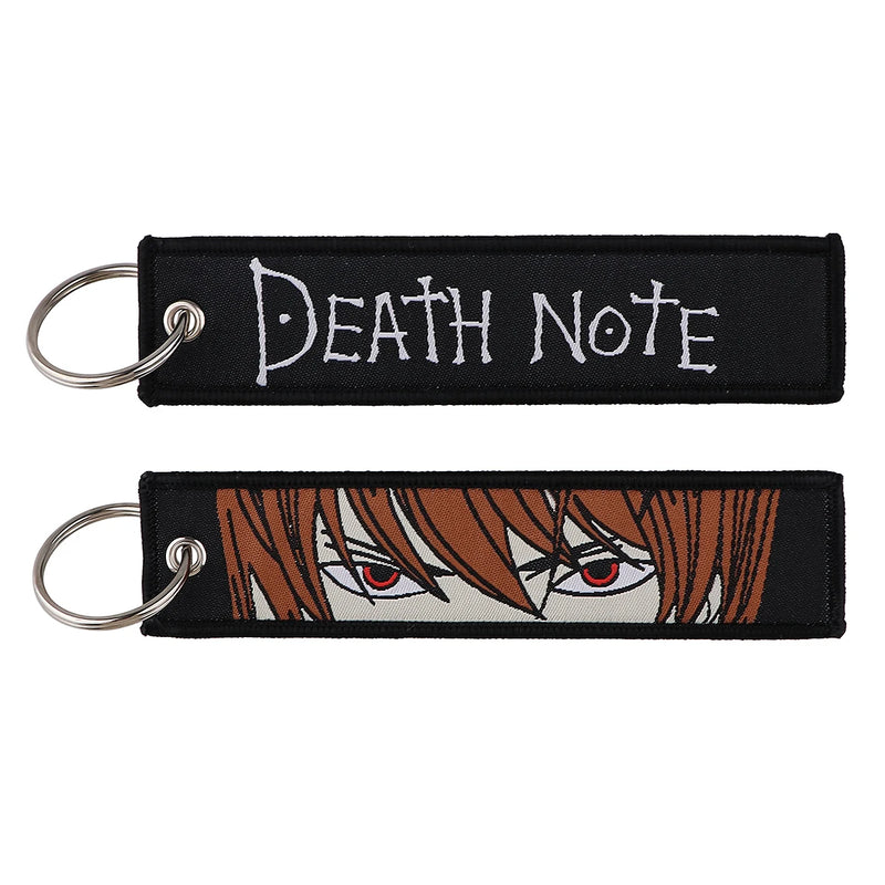 "Shinigami Note" Embroidered Keychain