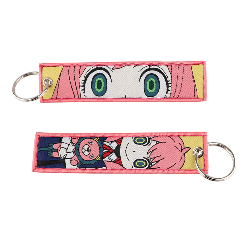 "Peanut Princess" Embroidered Keychain