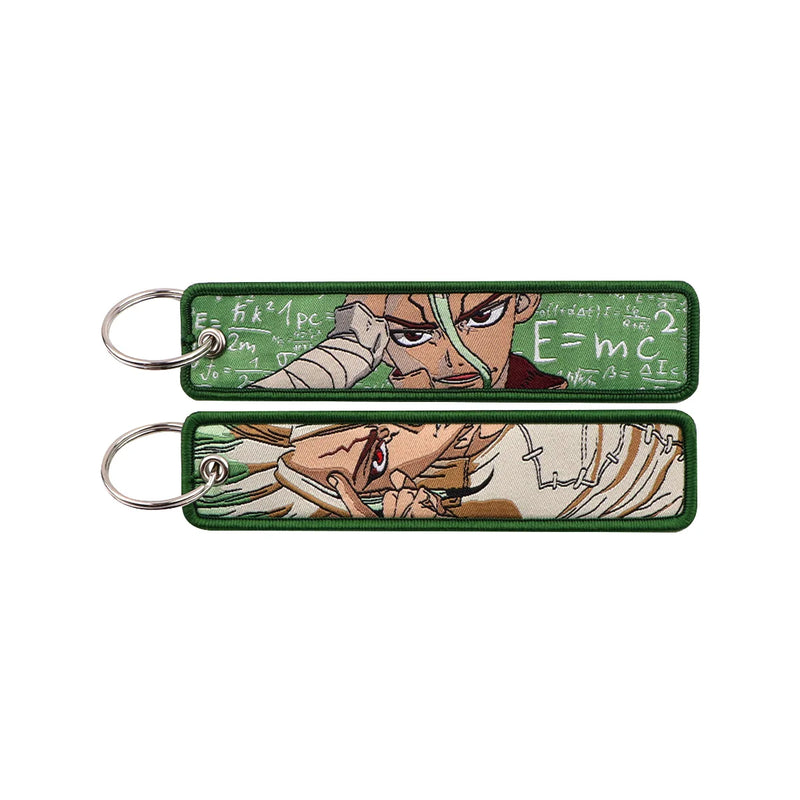 "Science Kingdom" Embroidered Keychain